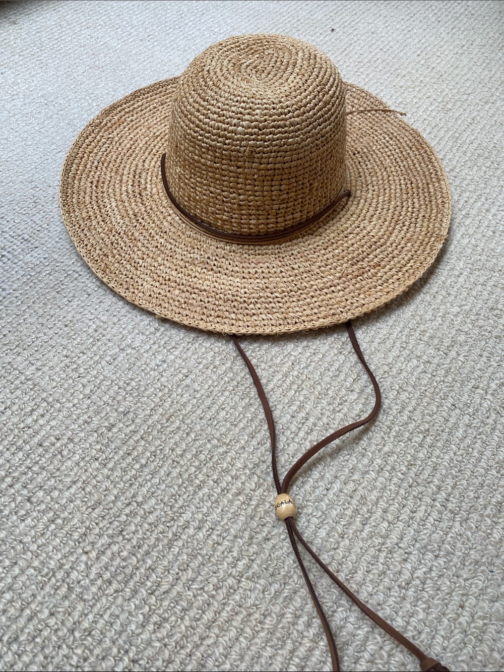 SCALA COLLEZIONE Handcrafted Sun Hat Tan O/S